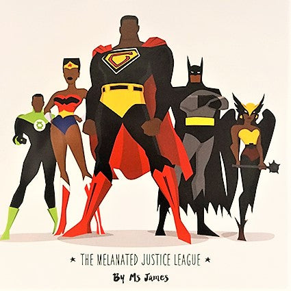Melanated Justice League Poster