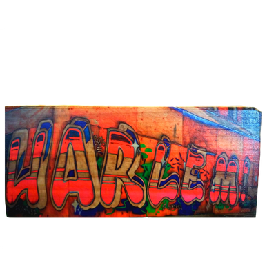 Harlem Graffiti Wood Brick | NiLu.