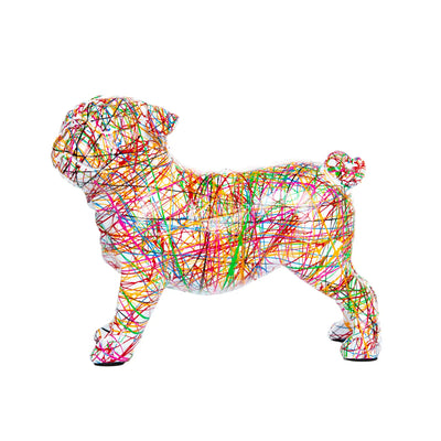 Standing Frenchie Expressionist sculpture (9")