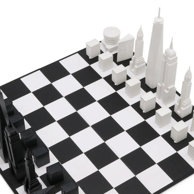 New York Sky Line chess board