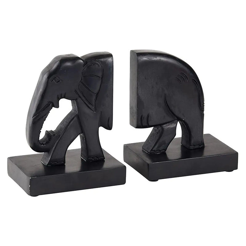 Elephants bookends (marble)