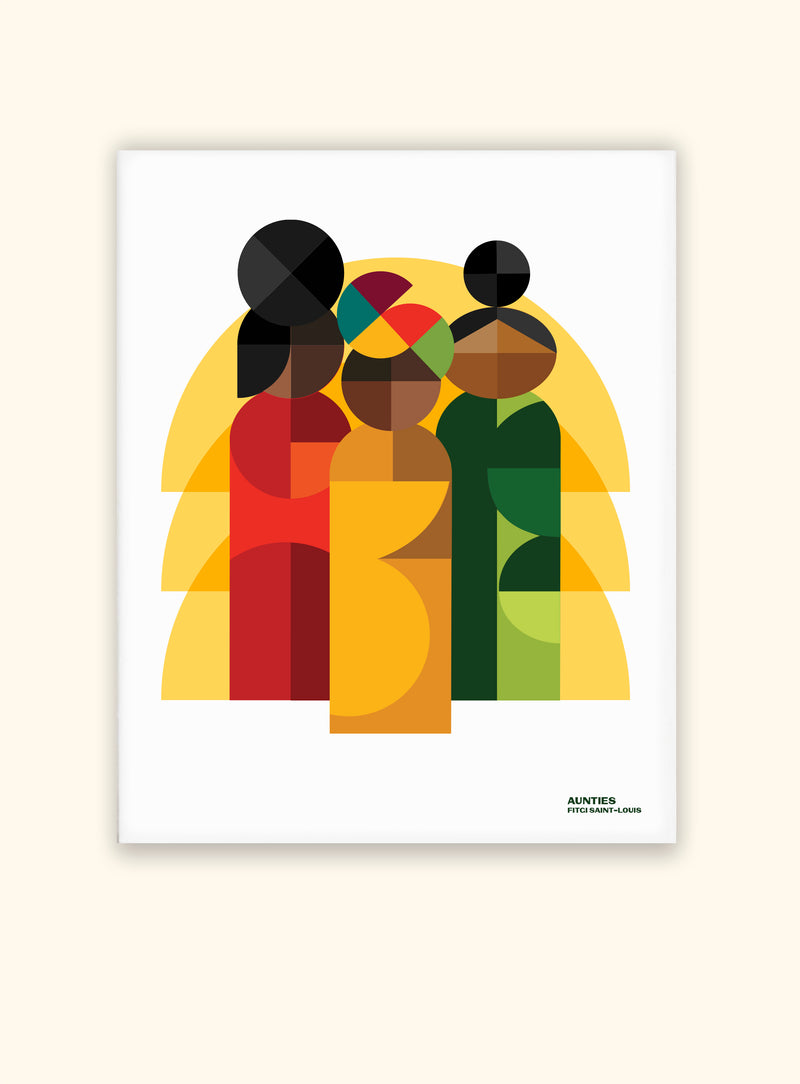 Aunties Sculpture (Radiant) Print