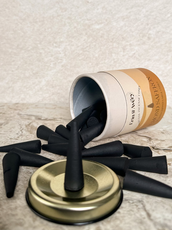 Almond Saffron Cones