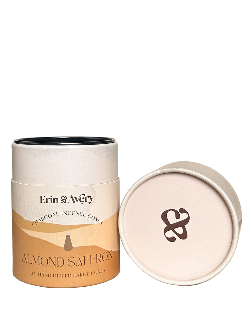 Almond Saffron Cones