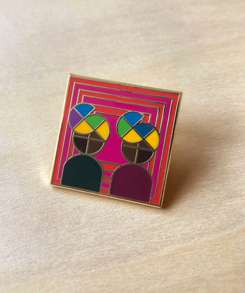 Gemini Acrylic Pin