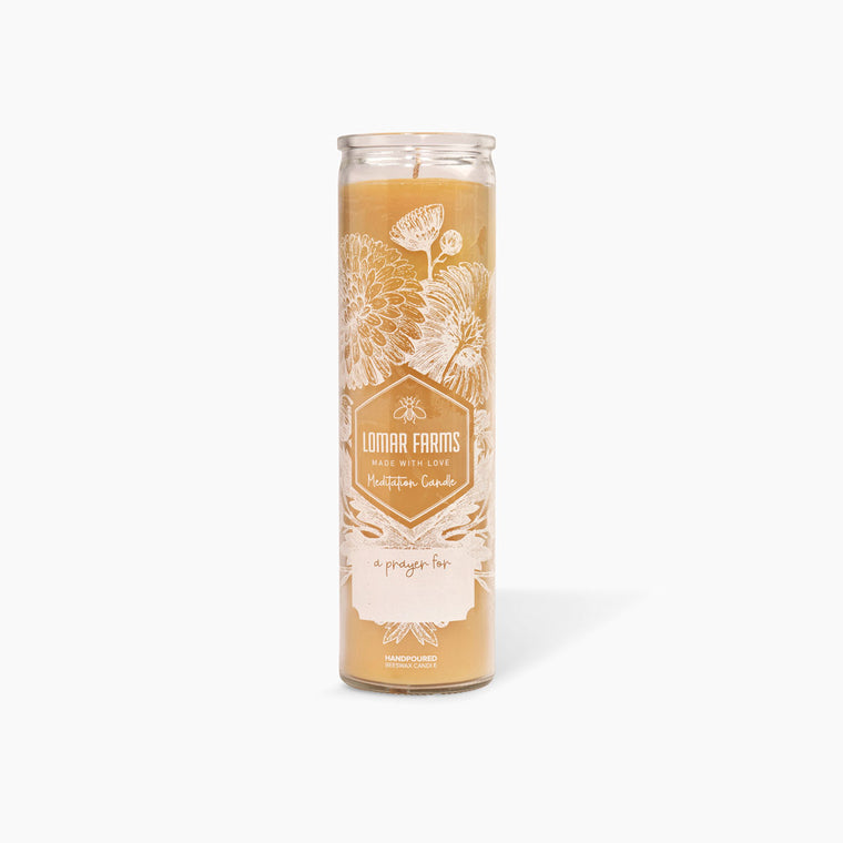 Beeswax Meditation Prayer Candle