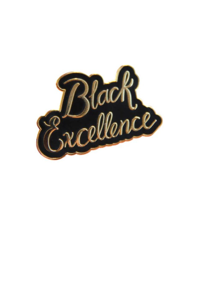 Black Excellence Enamel Pin