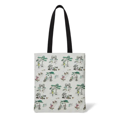 Harlem Toile de Jouy Canvas Tote Natural - Boat Tote