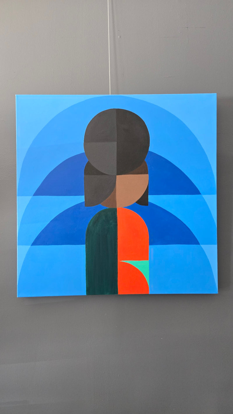 Blue Realms, Acrylic on Canvas