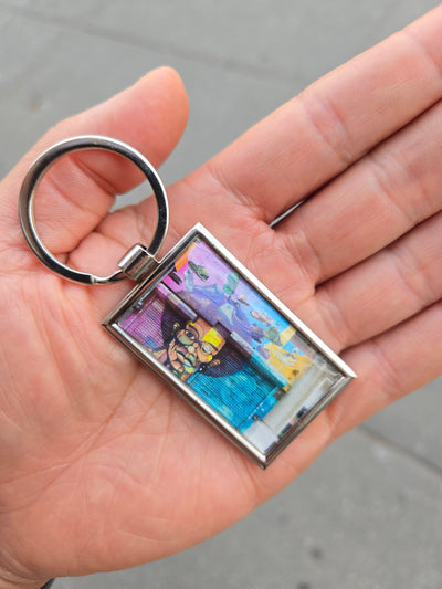 Man Mural Keychain