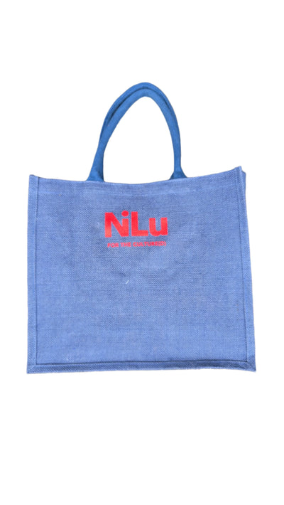 Community of Harlem Blue Jute Tote